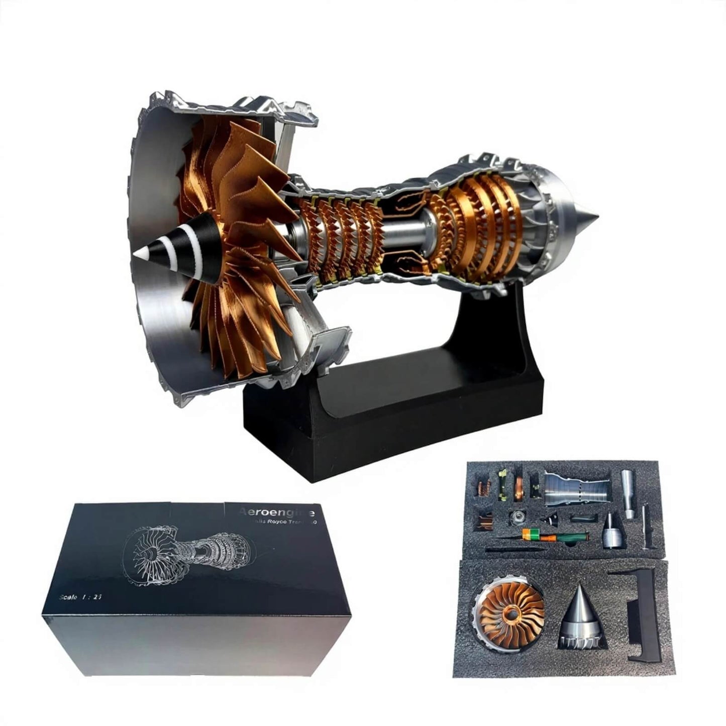 Aircraft Turbofan Engine Model DIY Assembly Kit – A380 TR900