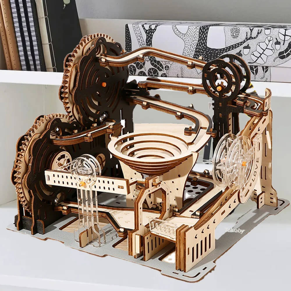 Electric Marble Run Model 3D Wooden Puzzle Kit
