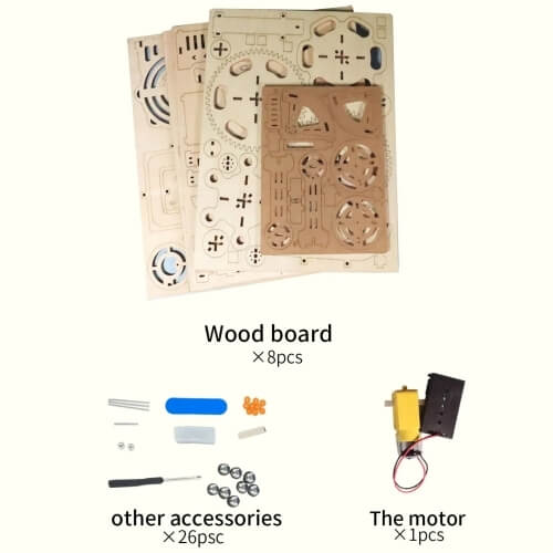 Electric Marble Run Model 3D Wooden Puzzle Kit