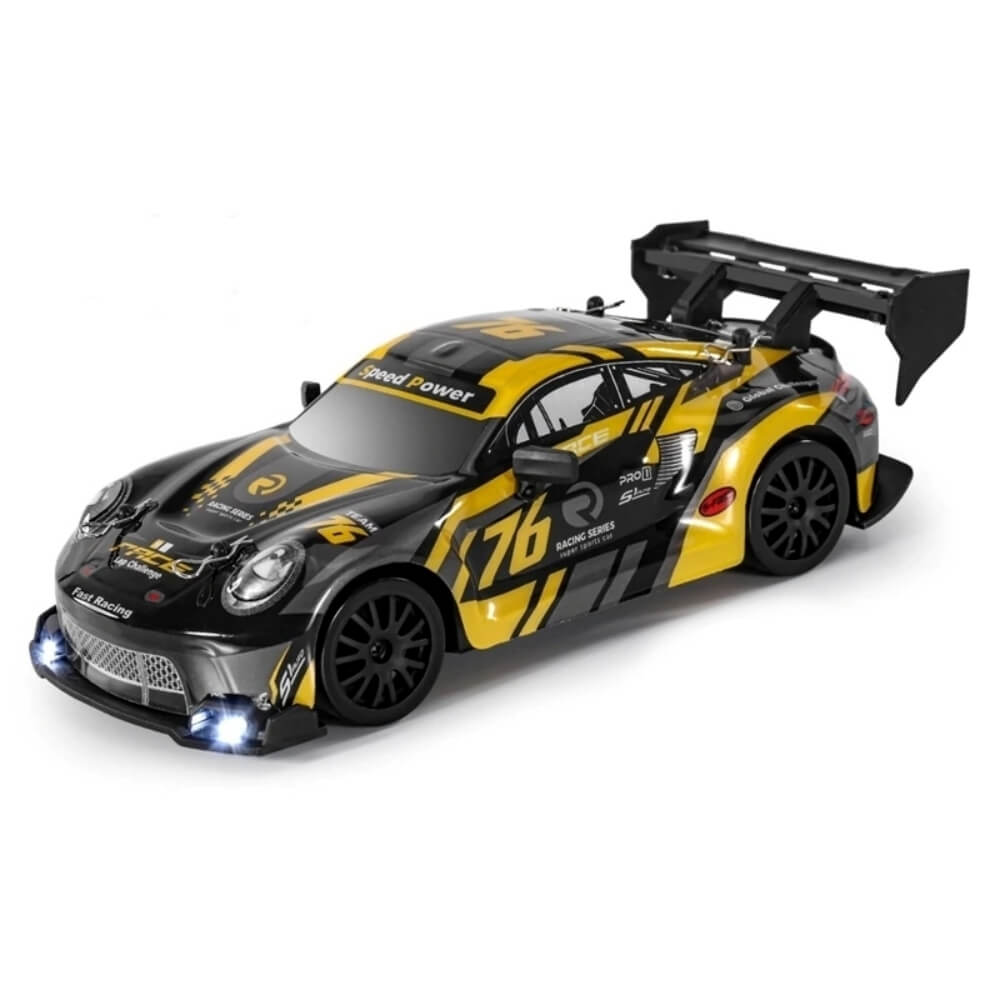 Oike 4WD RC GT Drift Car with Racing & Drift Tyres and LED Lights