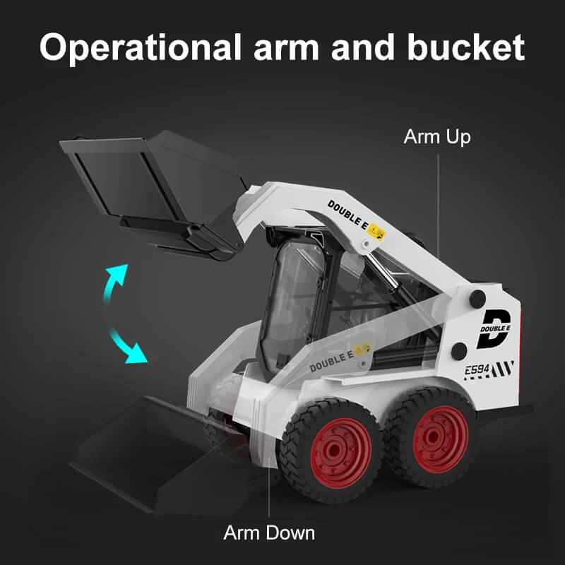 RC 1:14 Mini Excavator Skid Steer Loader