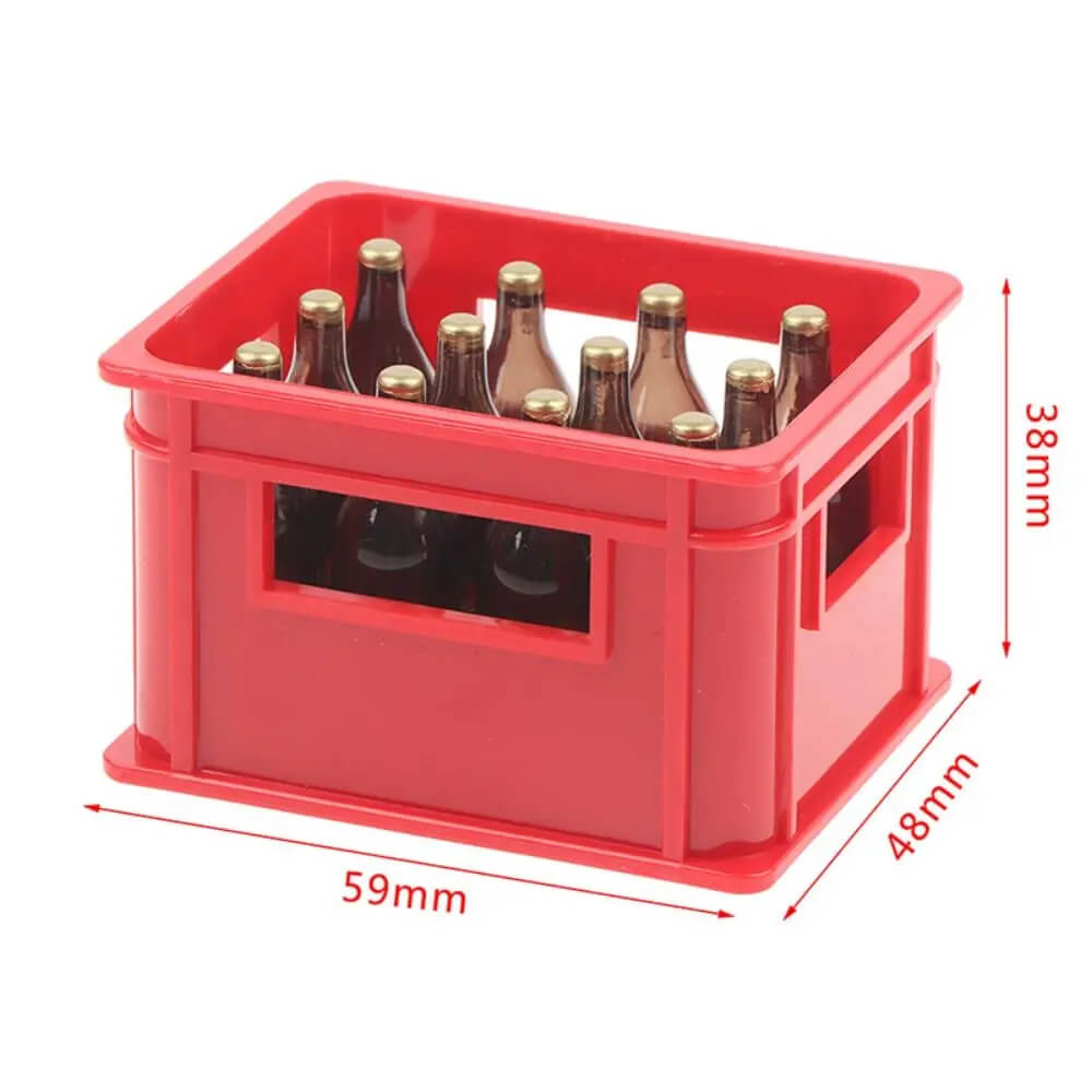 1:12 Scale Beer Crate Basket – Simulation Accessory for RC & Scale Models