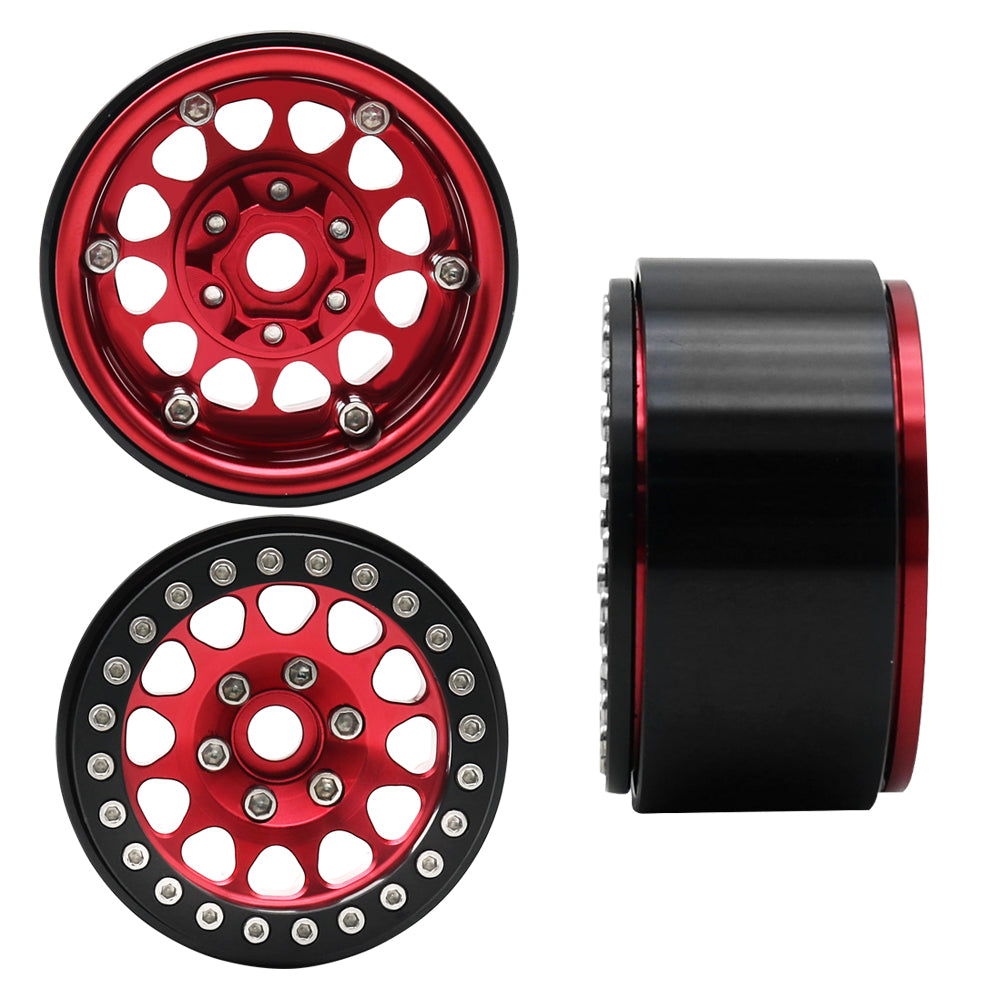 Metal Bead lock 1.9inch Wheel Rims for 1/10 RC Rock Crawler