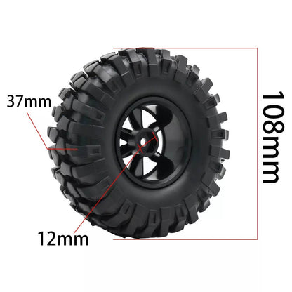1.9" RC Rock Crawler Wheels & 108mm Tires (Set of 5)