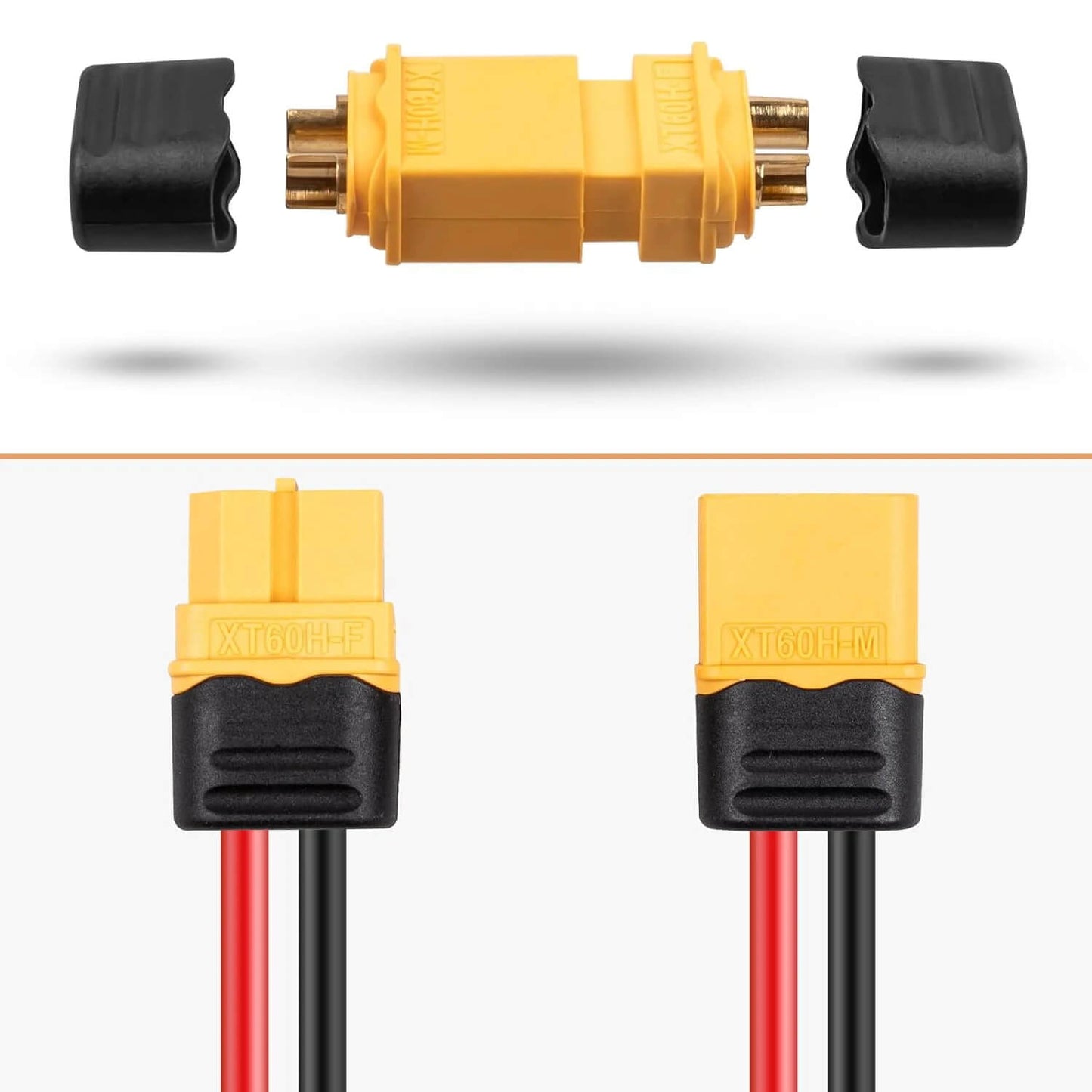 5 Pairs XT60H Connector Plugs with Sheath Housing