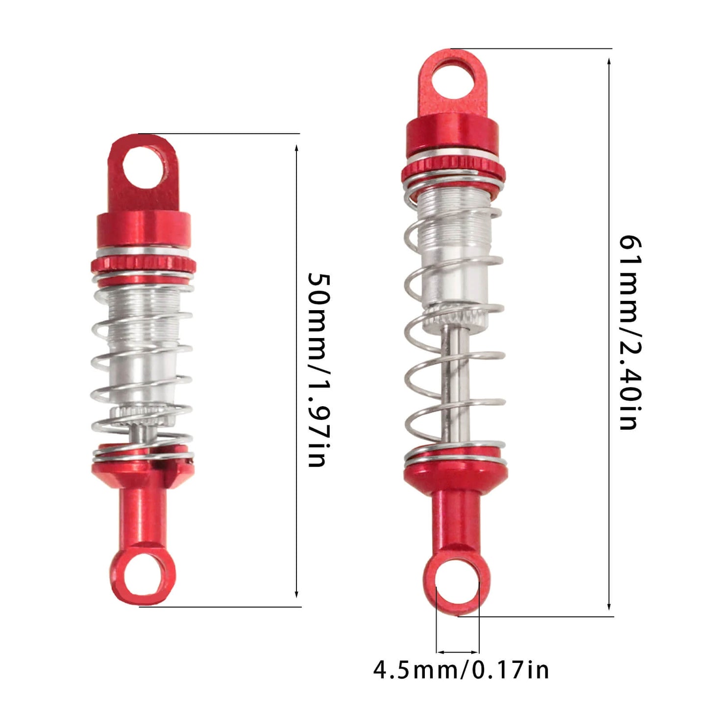60mm Oil Metal Shock Absorber Set for MN82 LC79 Models