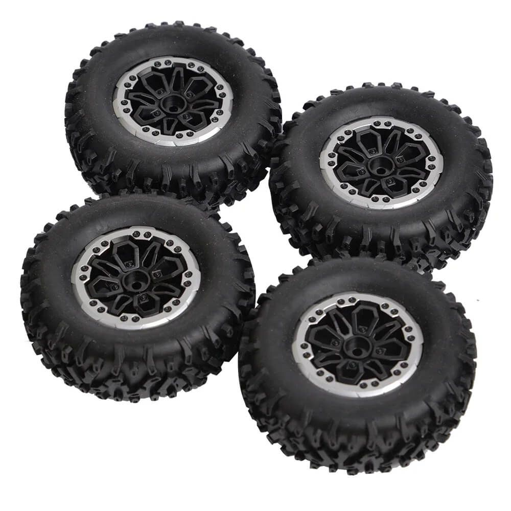 64mm Soft Tire Wheel Set for MN Models & WPL RC Rock Crawlers