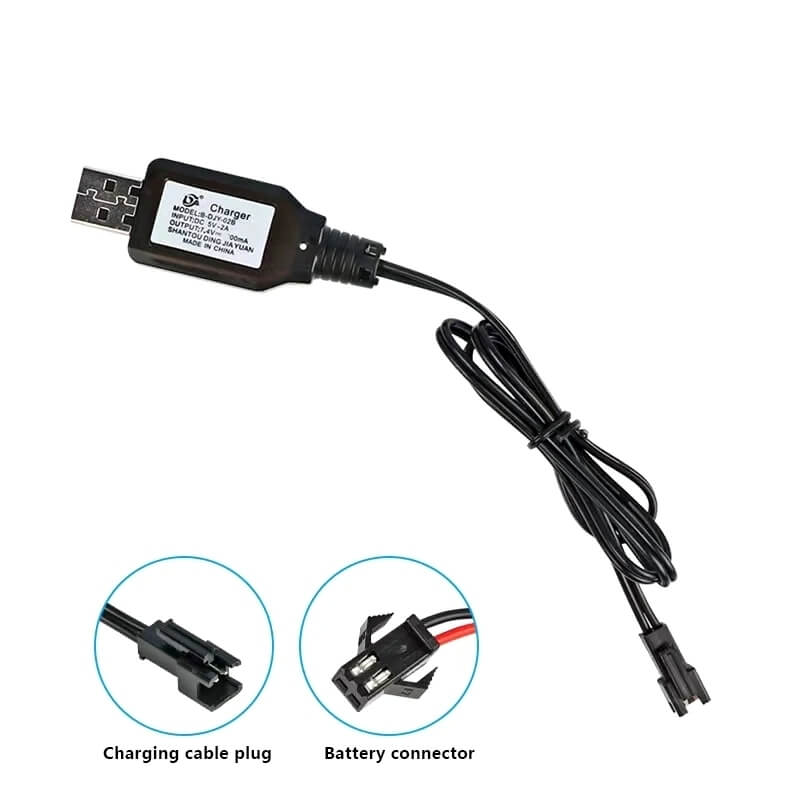 7.4V SM-2P Li-ion Battery USB Charger