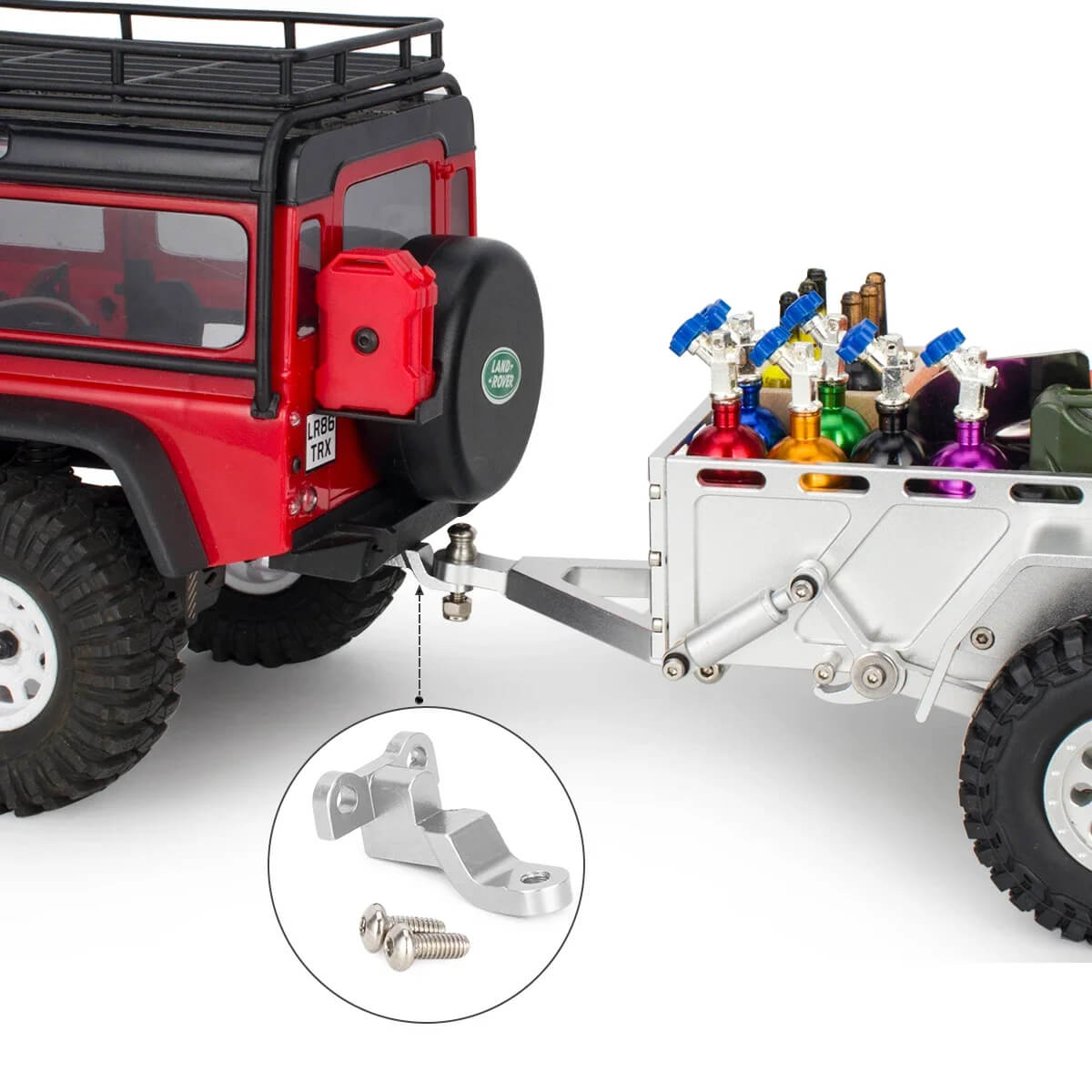 Aluminum Trailer for 1/18 Scale RC Crawlers