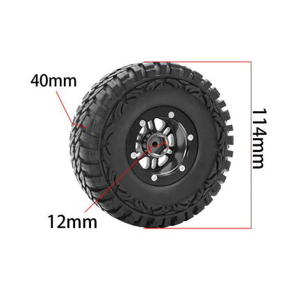 1.9" Beadlock Rim & Tire Set for 1/10 RC Rock Crawler