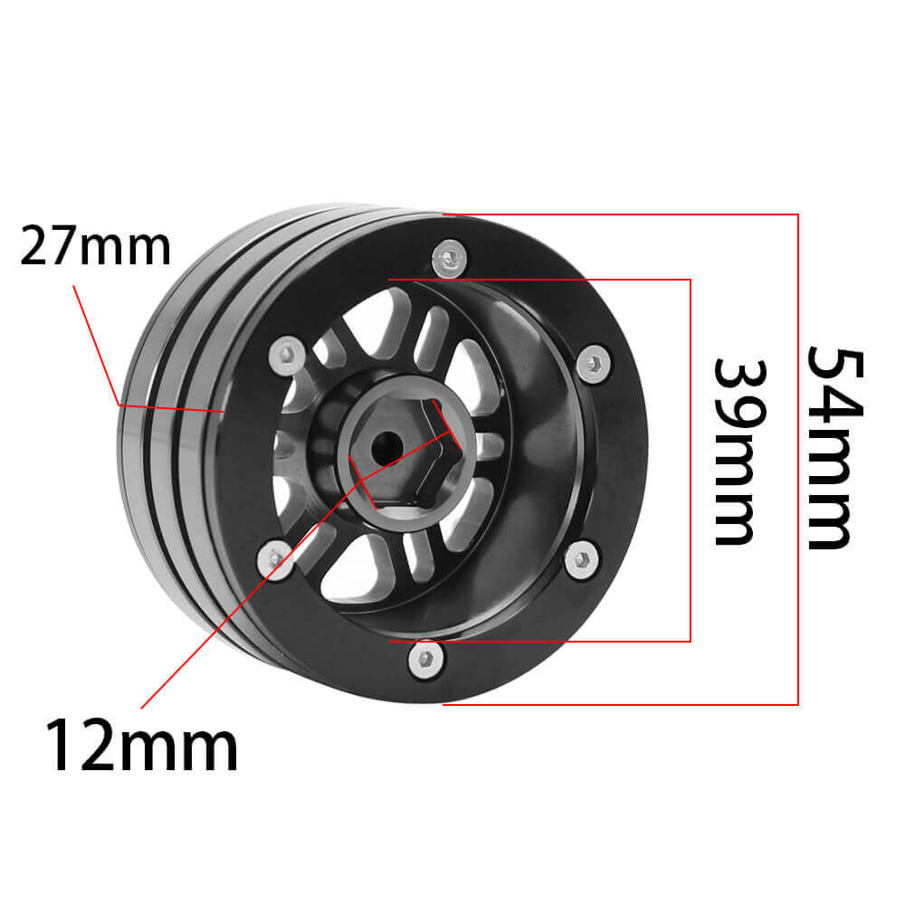 1.9" Beadlock Rim & Tire Set for 1/10 RC Rock Crawler