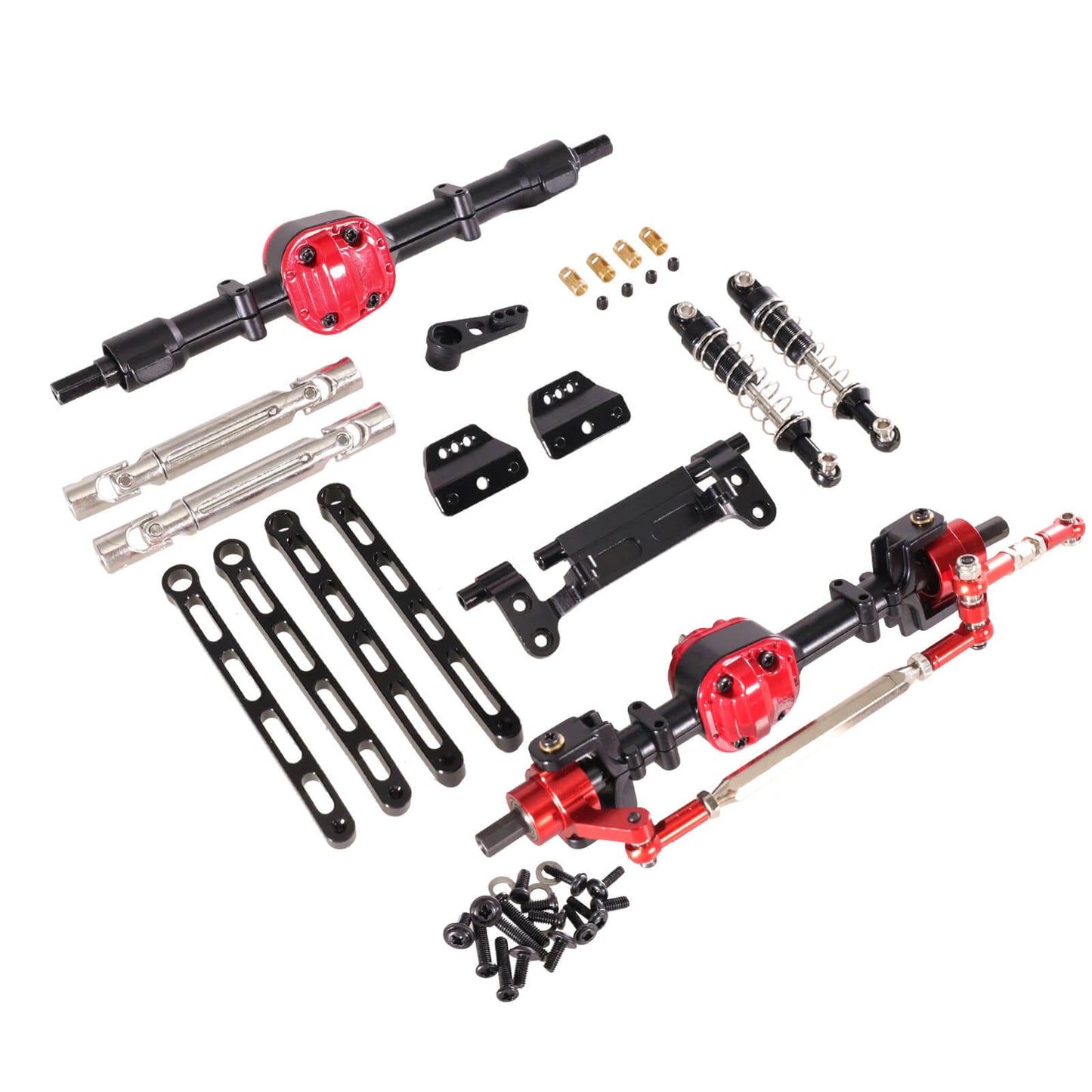 Front & Rear Metal Upgrade Assembly Kit for MN Model LC79 MN82 MN78 RC Crawler