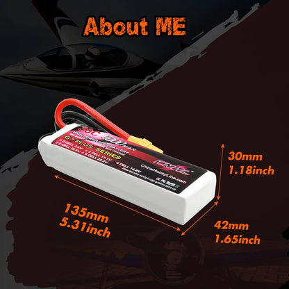 CNHL 4000mAh 4S 14.8V 30C Lipo Battery with XT90 Plug