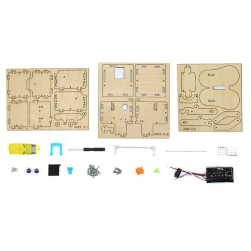 Coin Eating Wooden Robot - DIY Kit