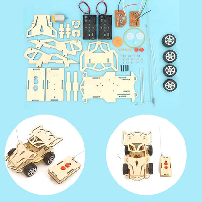 DIY Wooden Remote Control Toy Car Model kit