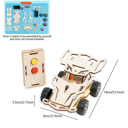 DIY Wooden Remote Control Toy Car Model kit