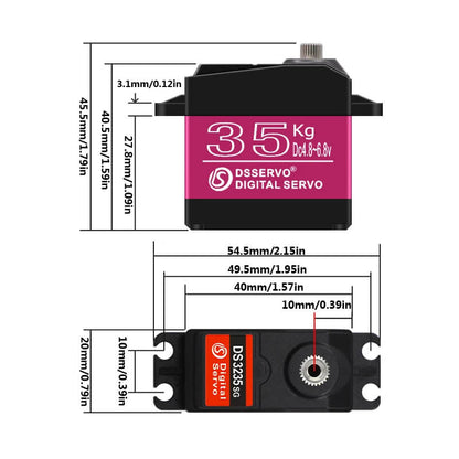 DsServo 35kg Metal Gear Waterproof Digital Servo