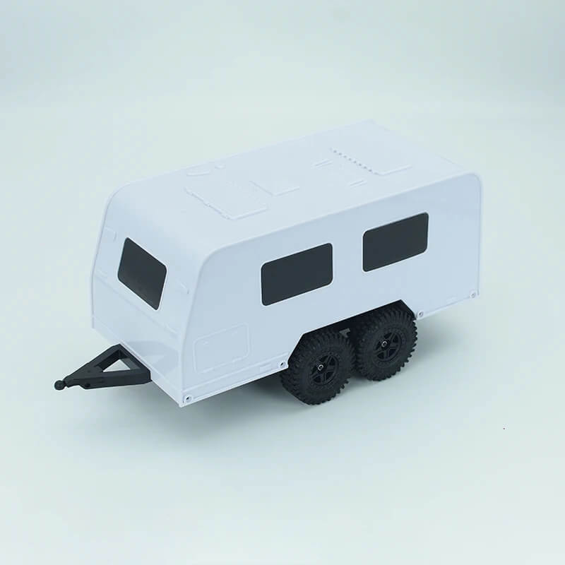 Dual Axle Caravan RV Trailer for 1/18 RC Crawlers