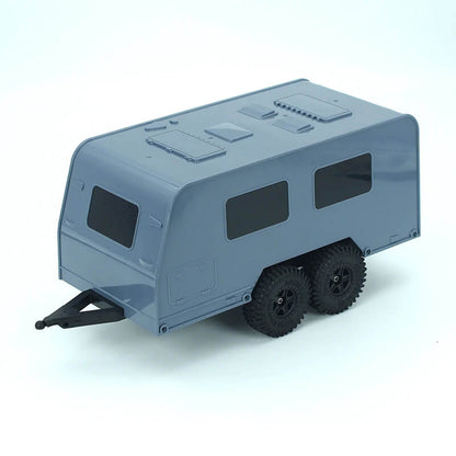 Dual Axle Caravan RV Trailer for 1/18 RC Crawlers