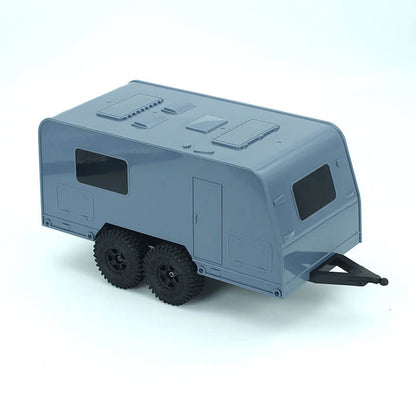 Dual Axle Caravan RV Trailer for 1/18 RC Crawlers
