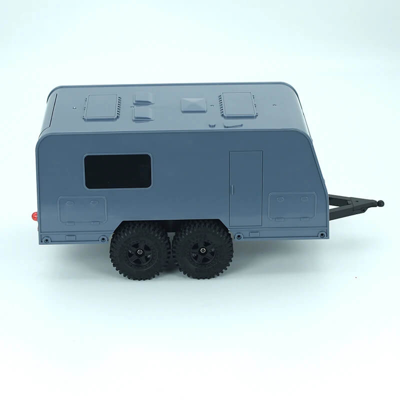 Dual Axle Caravan RV Trailer for 1/18 RC Crawlers