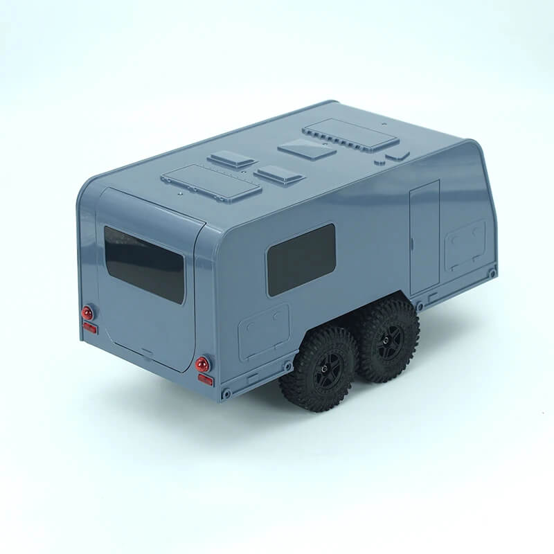 Dual Axle Caravan RV Trailer for 1/18 RC Crawlers