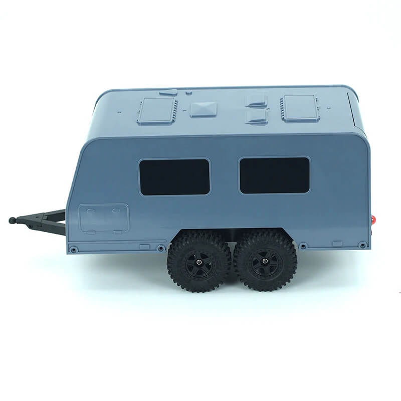 Dual Axle Caravan RV Trailer for 1/18 RC Crawlers