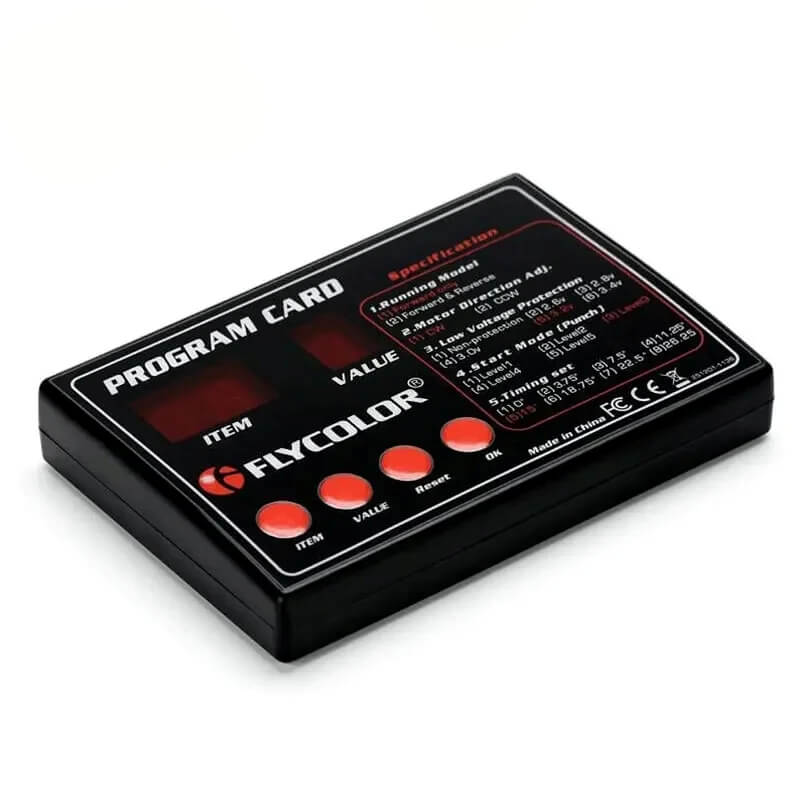 FLYCOLOR Brushless ESC Programming Card for 30A–120A Speed Controllers