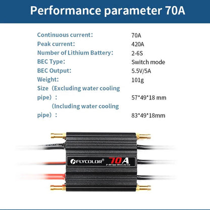 Flycolor Sea-Monster 70A Brushless ESC for RC Boat