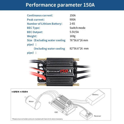 Flycolor Sea-Monster 150A Brushless ESC for RC Boat