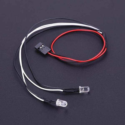 Front Metal Bumper with LED Lights for 1/10 RC Rock Crawler