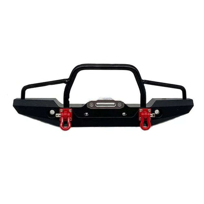 Front Metal Bumper with LED Lights for 1/10 RC Rock Crawler