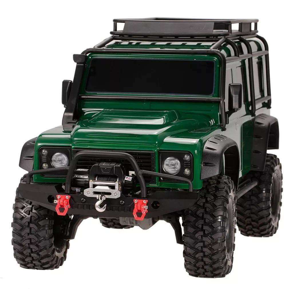 Front Metal Bumper with LED Lights for 1/10 RC Rock Crawler