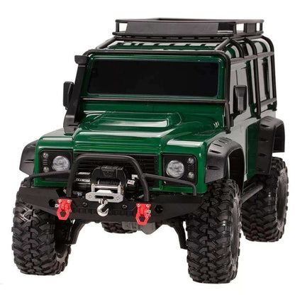 Front Metal Bumper with LED Lights for 1/10 RC Rock Crawler
