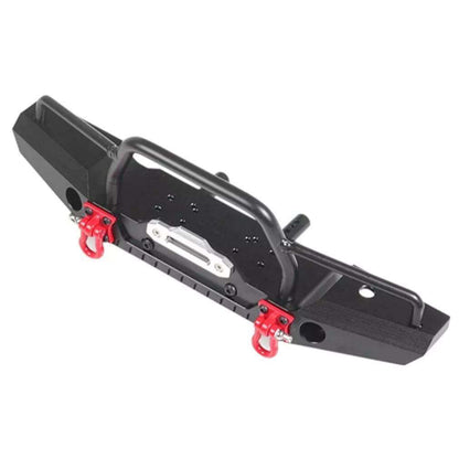 Front Metal Bumper with LED Lights for 1/10 RC Rock Crawler