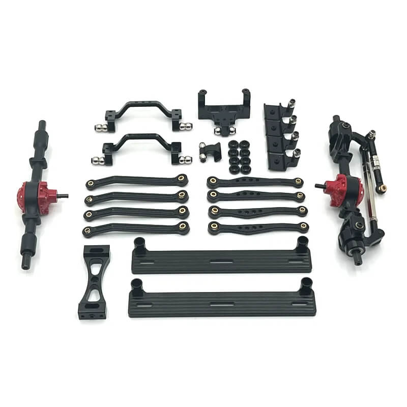 Front & Rear Axle Metal Upgrade Kit for WPL C64-1 RC Rock Crawler