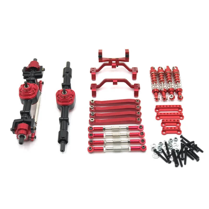 Front & Rear Metal Upgrade Assembly Kit for MN Model RC Rock Crawlers ...