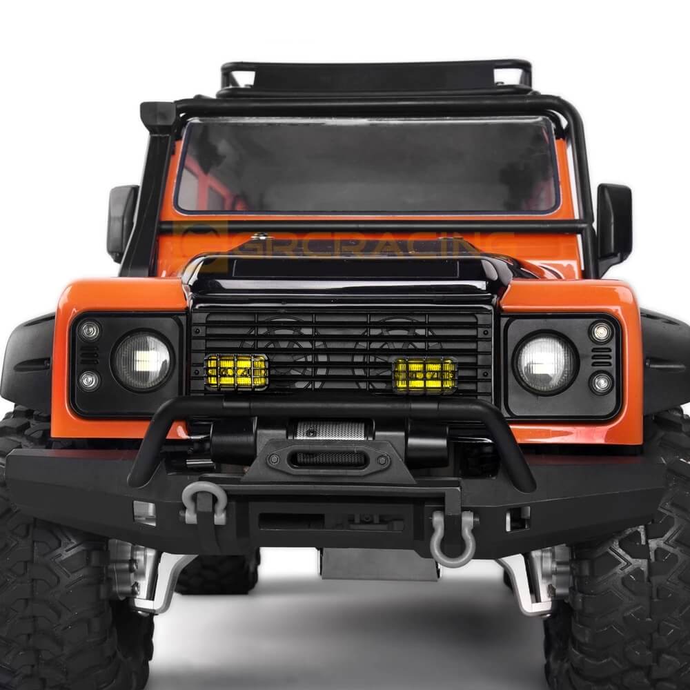 GRC 17mm Rectangular RC Car Spotlight Set for 1/8 & 1/10 Scale Crawlers