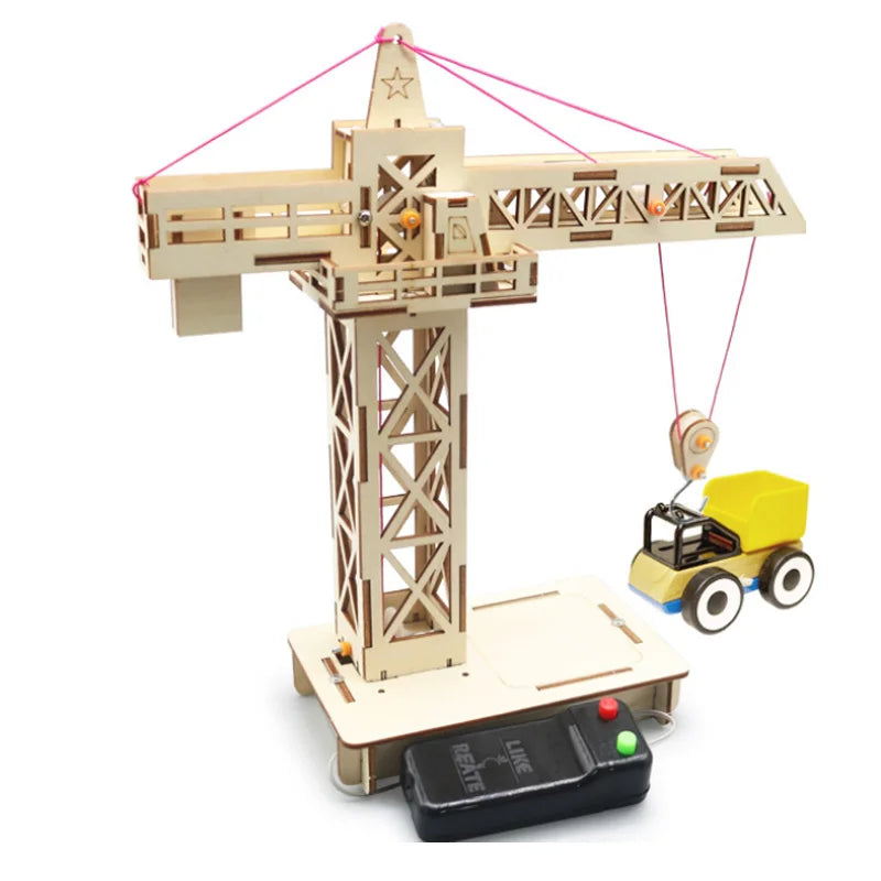 DIY Remote Control Tower Lifting Crane Model Kit