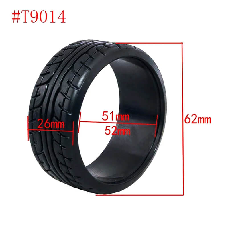 Hard Plastic Drift Tires for 1/10 RC Car