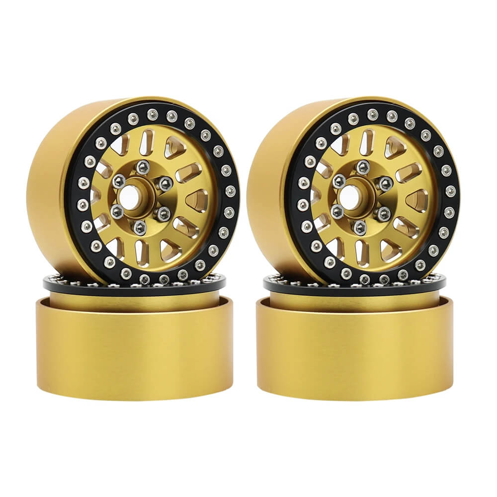 Heavy Brass 1.9 Inch Beadlock Wheel Rim Hub for 1/10 RC Rock Crawler