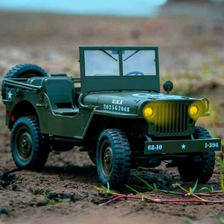 JJRC C8815 Willys MB Jeep 4WD 1 10 RC Military Rock Crawler The Joy Box