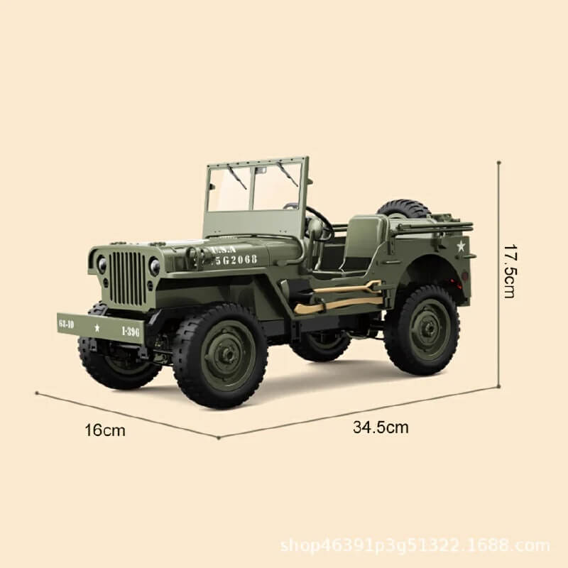 JJRC C8815 Willys MB Jeep 4WD 1/10 RC Military Rock Crawler