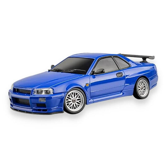 LDRC 1899 1/18 Scale RWD GTR R34 RC Drift Car with Built-in Gyro & LED Lights