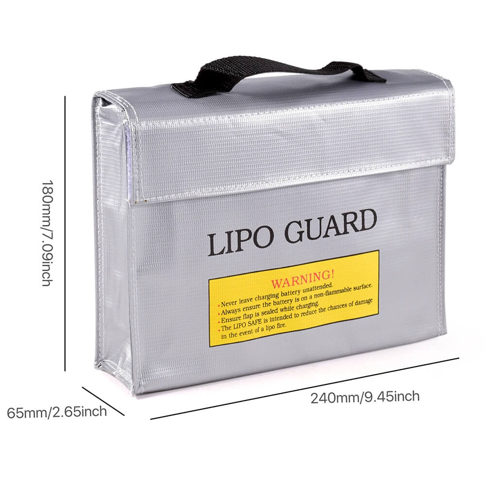 LiPo Safe Explosion-proof Battery Bag 24x6.5x18cm