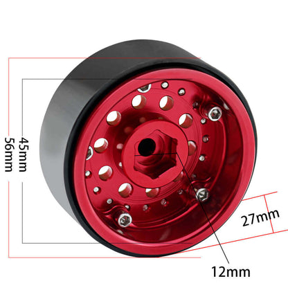 1.9" Metal Beadlock Wheel Rims for 1/10 RC Crawler