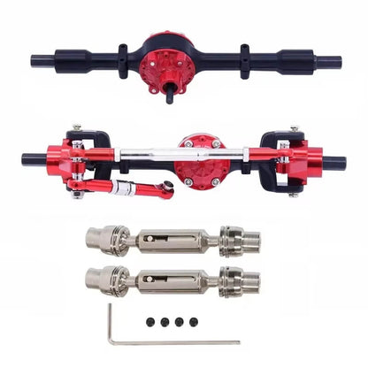 Metal Front & Rear Axle with Drive Shaft Set for WPL RC Crawlers