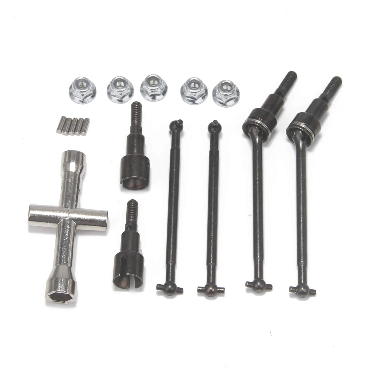 Metal Front & Rear CVD Drive Shaft Kit for 1/16 SCY & SG Brushed RC Cars
