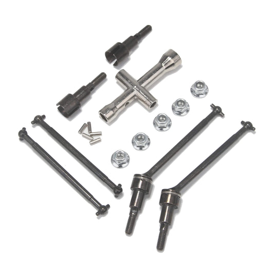 Metal Front & Rear CVD Drive Shaft Kit for 1/16 SCY & SG Brushed RC Cars