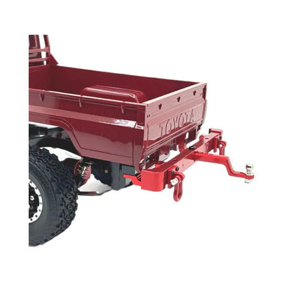 Metal Rear Bumper with Trailer Tow Hitch for MN82 LC79 1/12 RC Crawler